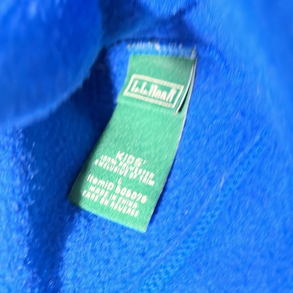 Lot of Two (2) kids L.L. bean Blue Fleece Beanies - Picture 6 of 6